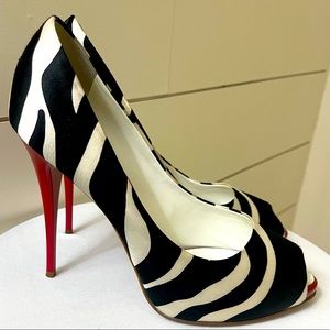 Authentic Giuseppe Zanotti Sharon Zebra heels